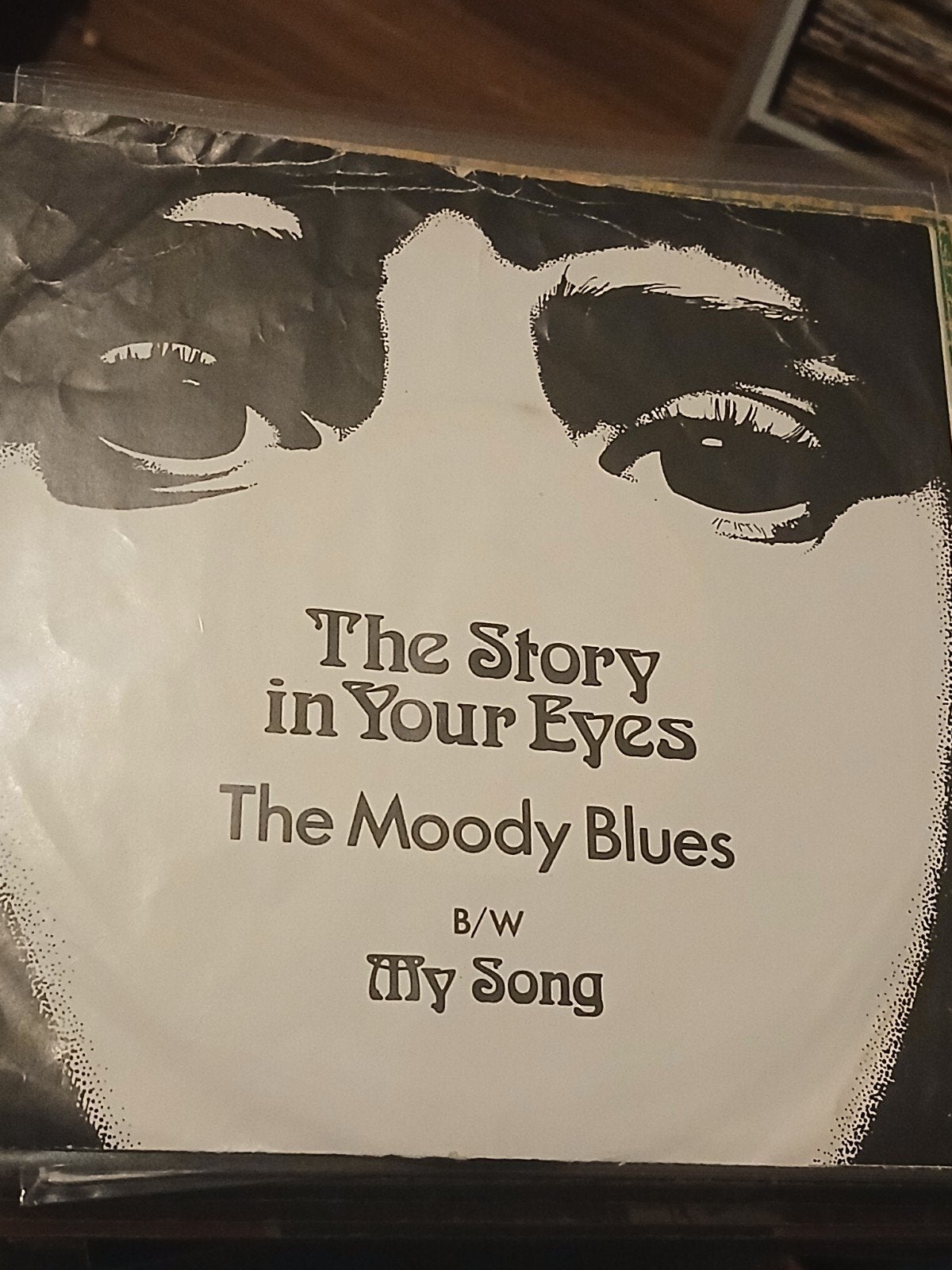 THE MOODY BLUES the story in your eyes 1971 SCANDINAVIE RARE, Cd's en Dvd's, Vinyl Singles, Ophalen of Verzenden, Zo goed als nieuw