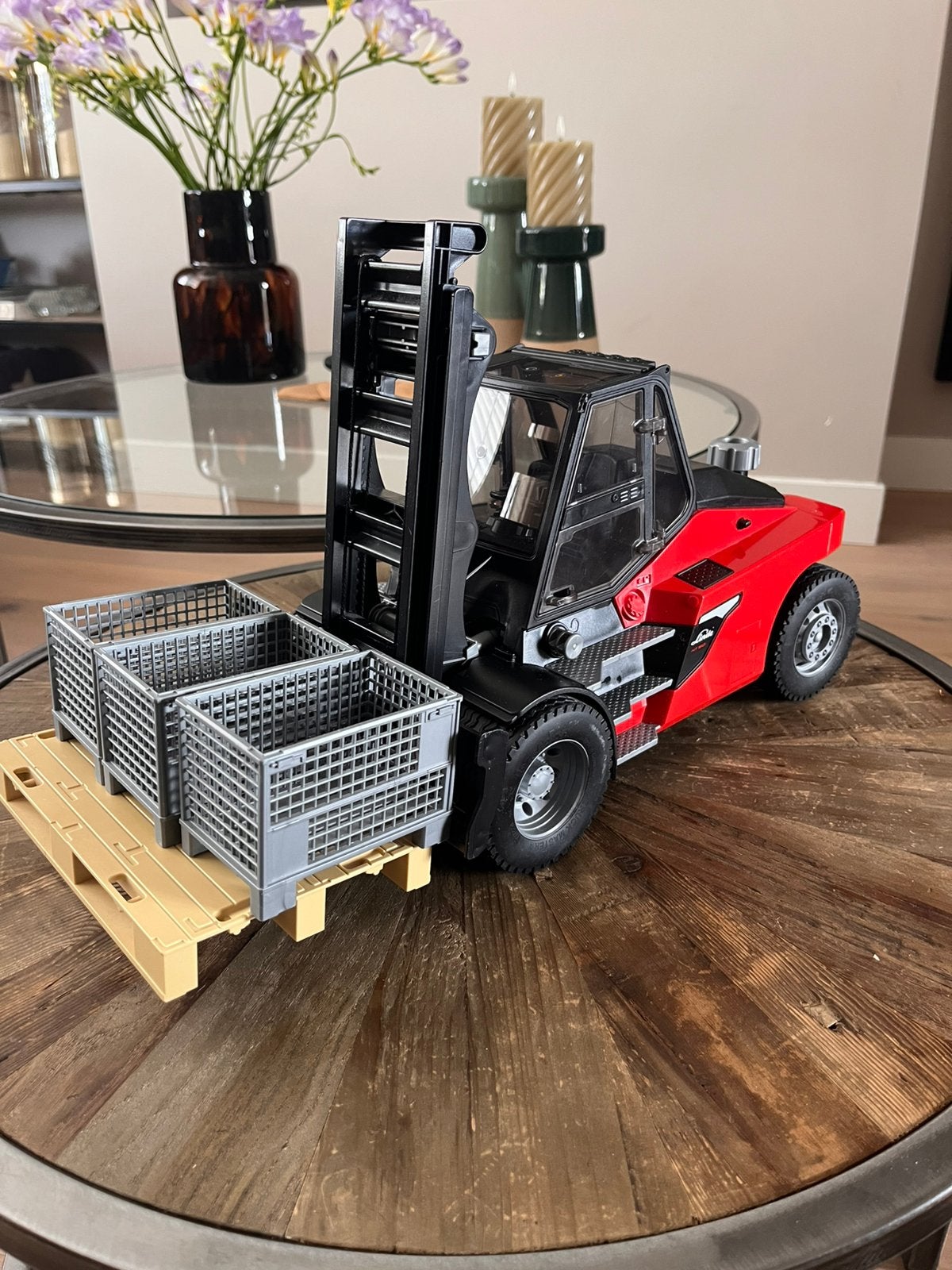Bruder heftruck Linde HT160, Ophalen of Verzenden, Zo goed als nieuw