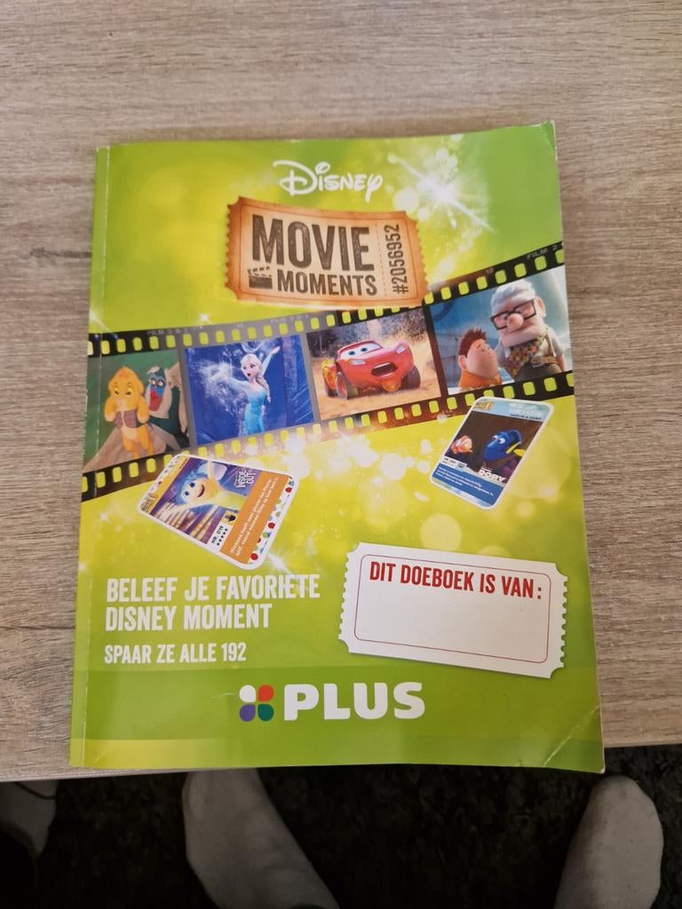 Disney Movie Moments Plus spaaralbum compleet, Ophalen, Overige figuren, Gebruikt, Papier, Kaart of Schrift