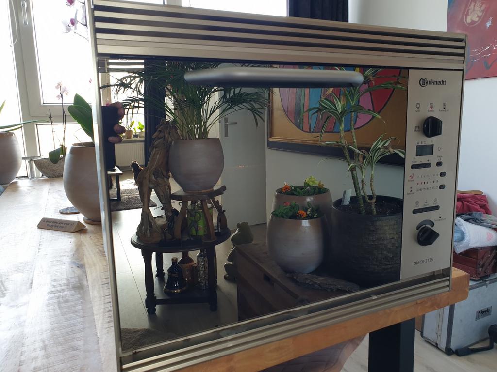 Bauknecht oven / combimagnetron met kerntemperatuurmeter, Ophalen, Combimagnetron, Gebruikt, Hete lucht
