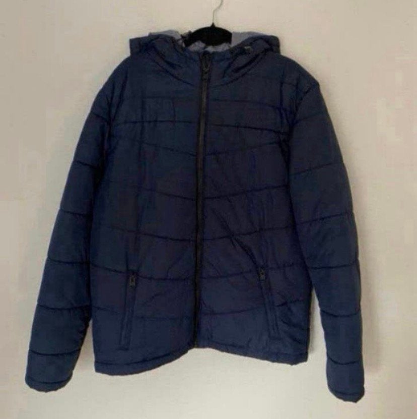 Heren winterjas. maat L / blauw Tussendoor jas, Kleding | Heren, Verzenden, Zo goed als nieuw, Maat 52/54 (L), Blauw