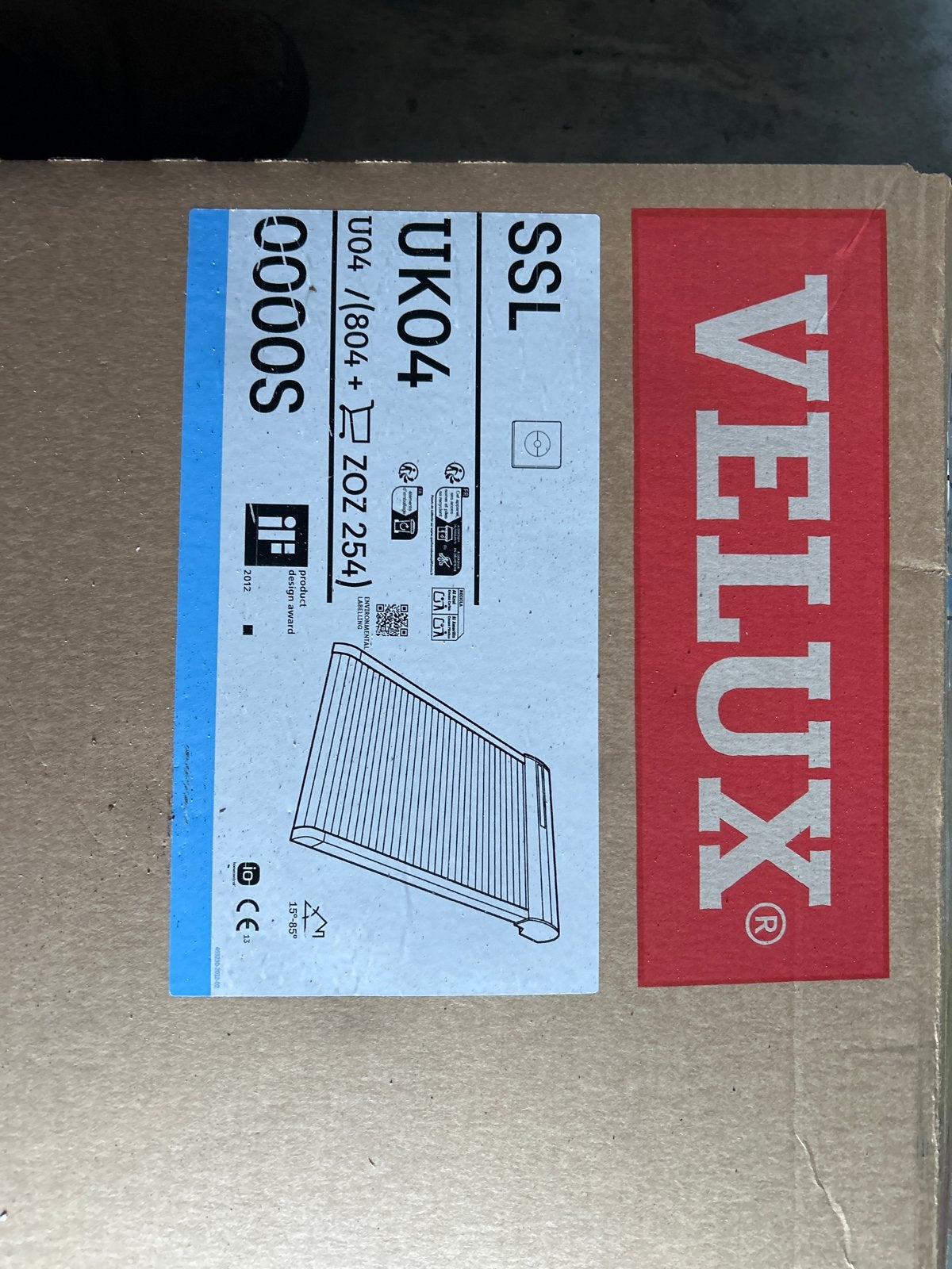 Velux SSL UK04 0000S rolluik Nieuw in doos, Doe-het-zelf en Verbouw, Ophalen of Verzenden, Nieuw