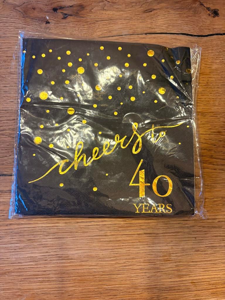 40 jaar verjaardagsdecoratie set, Ophalen of Verzenden, Nieuw, Versiering, Verjaardag