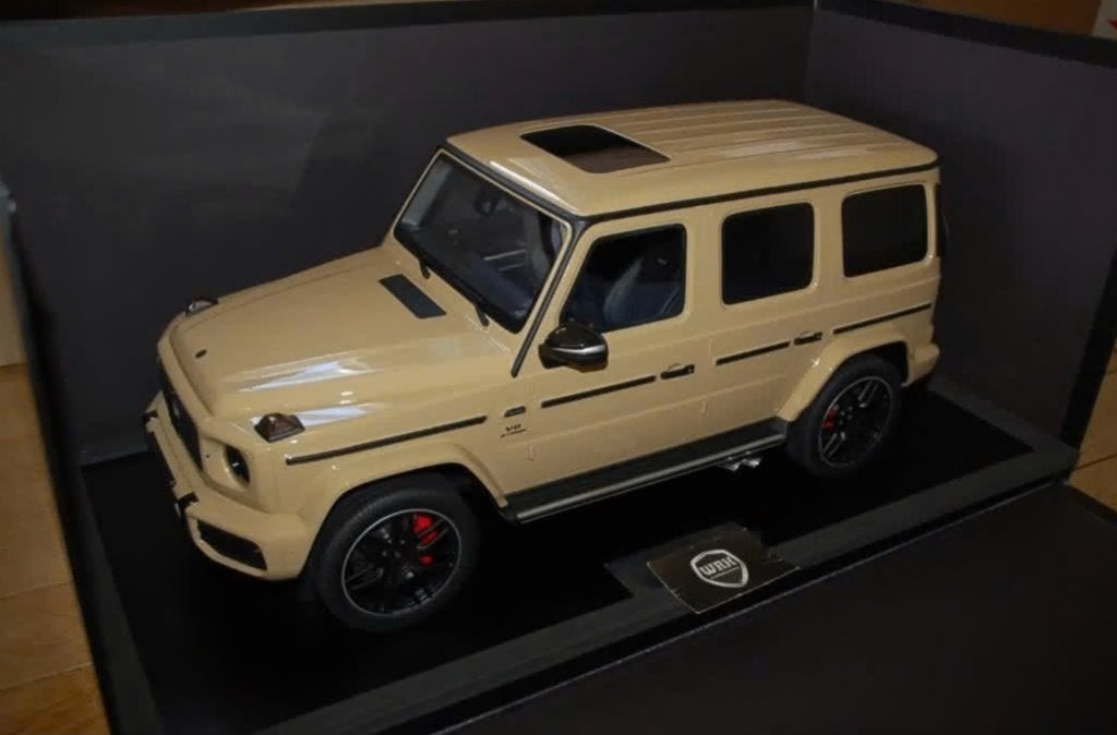 SALE ! 1:8 Minichamps Mercedes G63 2018 Wustensand LTD99 WRH, Hobby en Vrije tijd, Ophalen, Zo goed als nieuw, 1:5 t/m 1:8, Auto