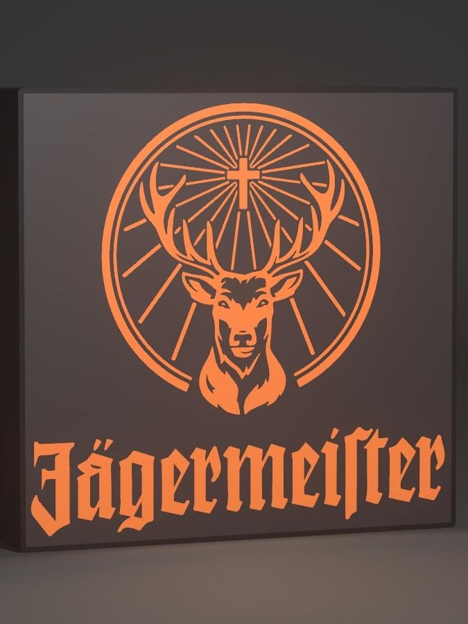 Jägermeister Lichtbak, Ophalen of Verzenden, Zo goed als nieuw, Lichtbak of (neon) lamp