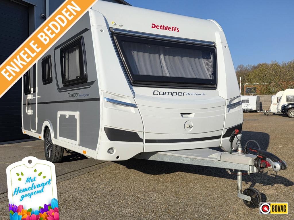 Dethleffs Camper Avantgarde 470 EL incl Bovag beurt/garantie, Caravans en Kamperen, Caravans, Standaardzit, Bedrijf, Schokbreker