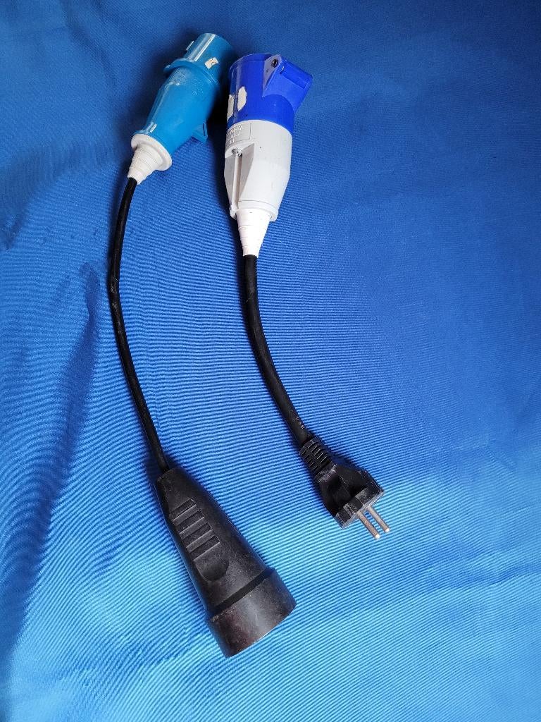 2x korte verloopkabels, Ophalen, Gebruikt