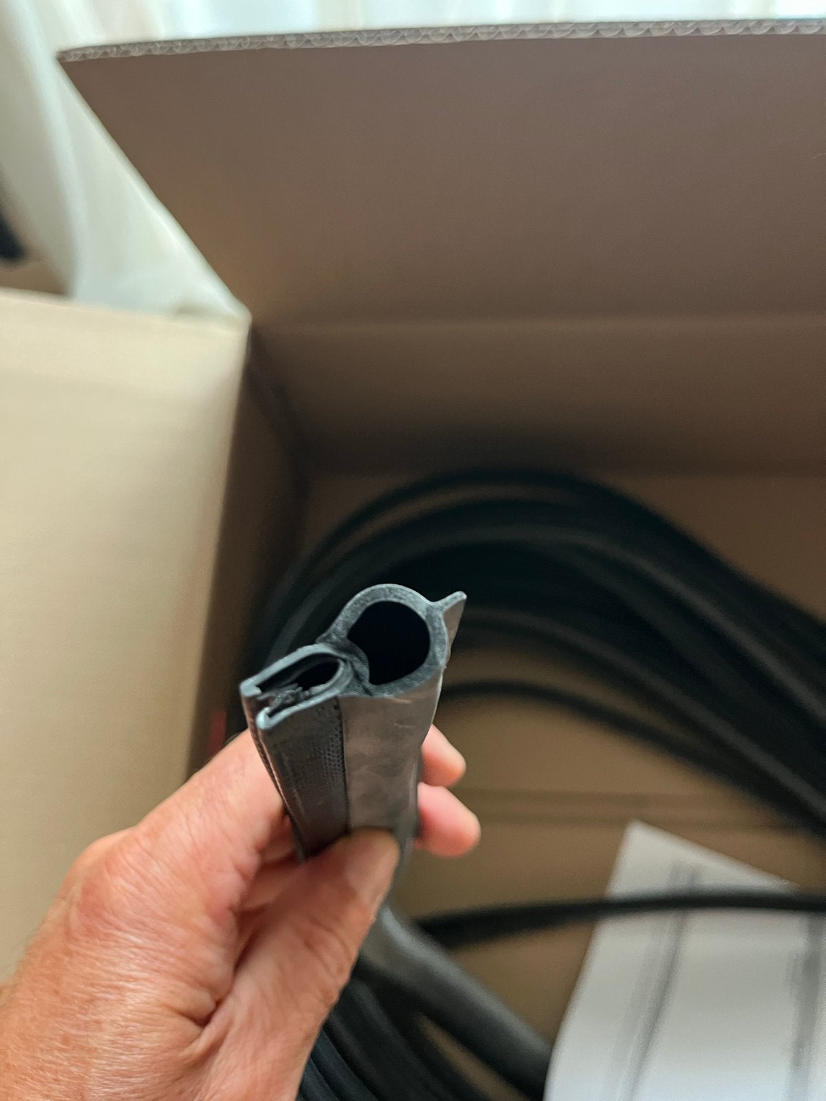 Rubber hefdak Tochtstrip/afdichtingsprofiel, Caravans en Kamperen, Camper-accessoires, Ophalen of Verzenden, Nieuw