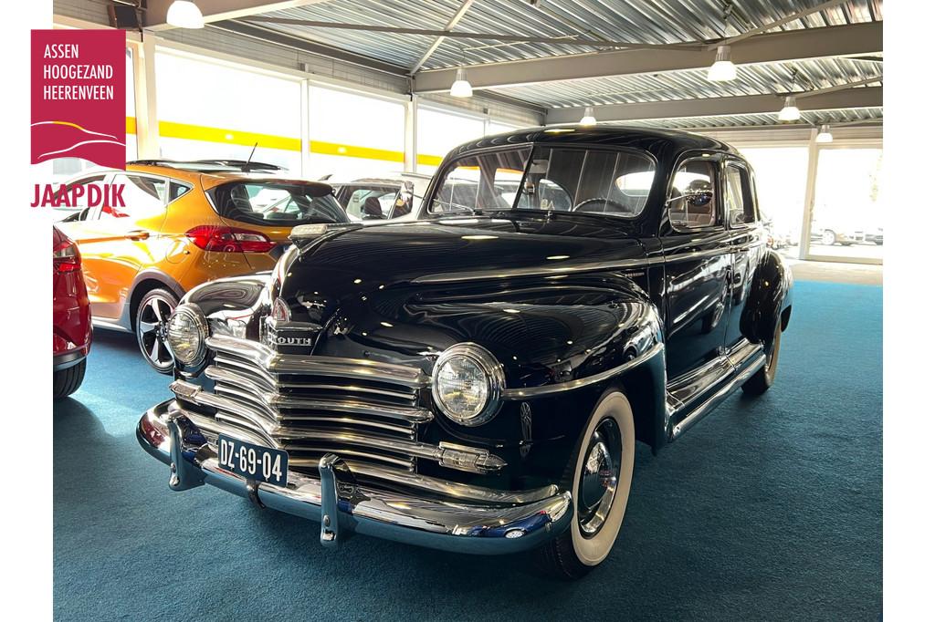Plymouth P15 Special DeLuxe Bijzonder nette auto! (bj 1949), Auto's, Beige, Zwart, Handgeschakeld, 6 stoelen