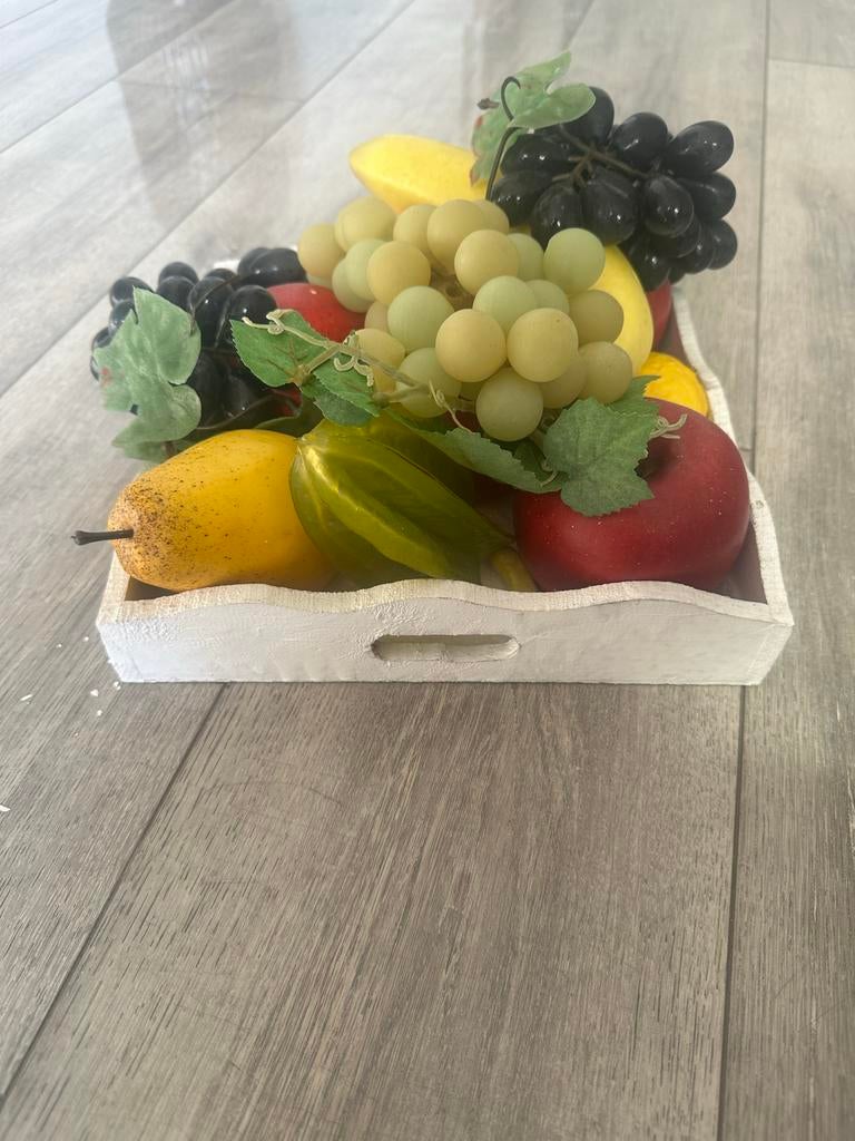 Decoratieve fruitschaal met kunstfruit, Huis en Inrichting, Woonaccessoires | Overige, Ophalen of Verzenden, Gebruikt, Meerkleurig