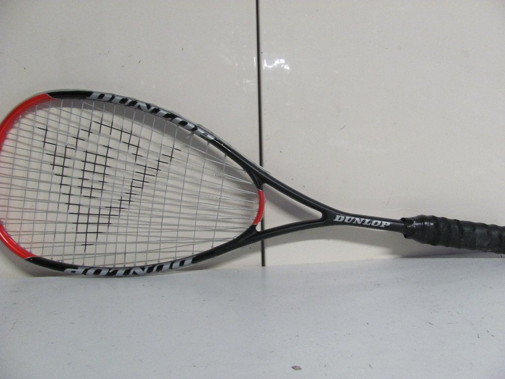 squashracket van Dunlop de max plus ti, Ophalen of Verzenden, Zo goed als nieuw, Racket, Met hoes