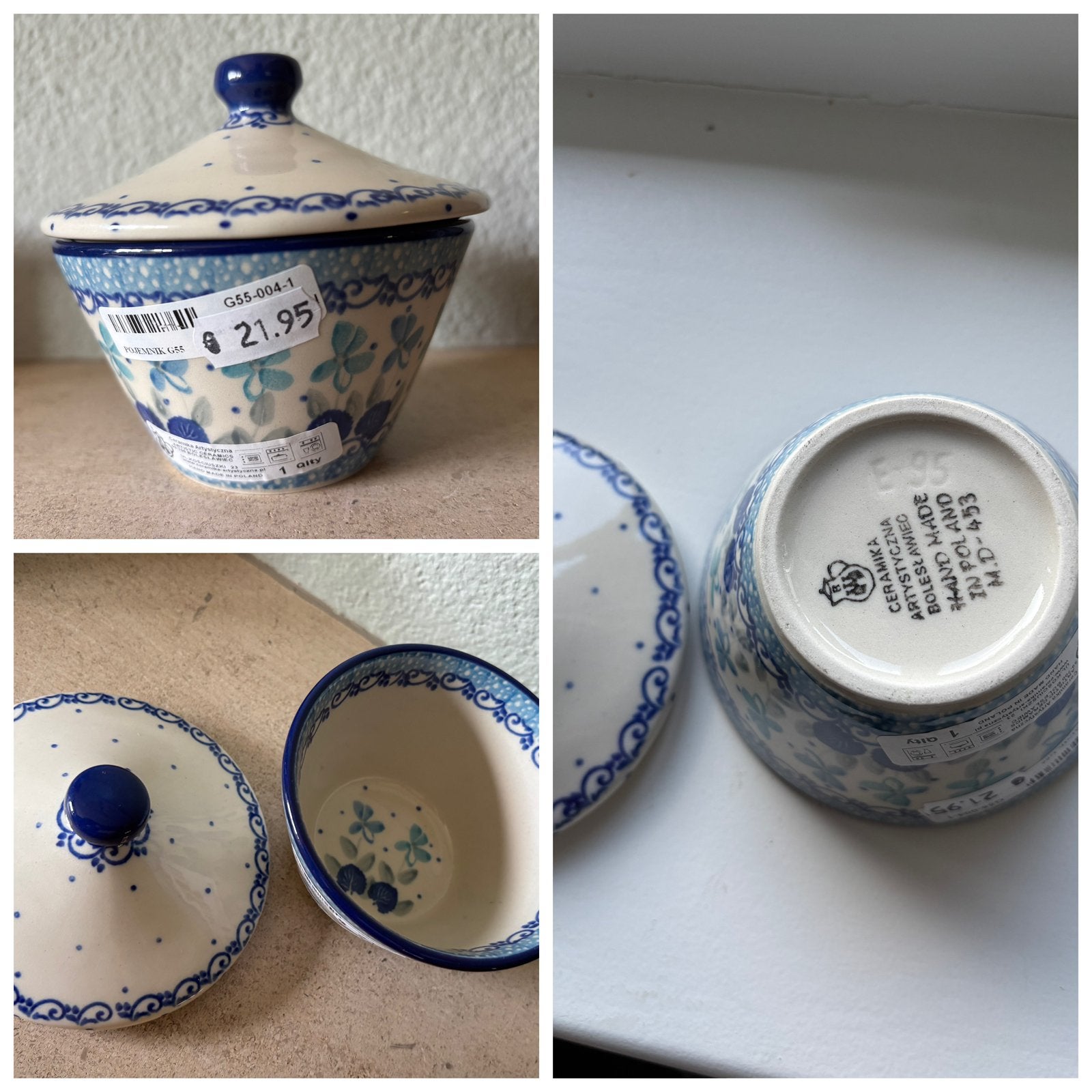 Bunzlau pot met deksel, Ophalen of Verzenden