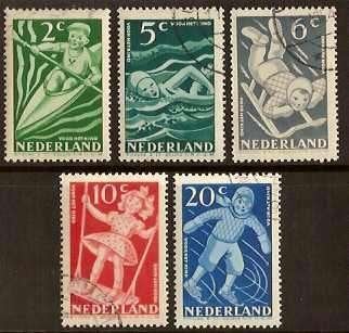 Nederland NVPH nr 508/12 gestempeld Kinderpostzegels 1948, Postzegels en Munten, Postzegels | Nederland, Ophalen of Verzenden
