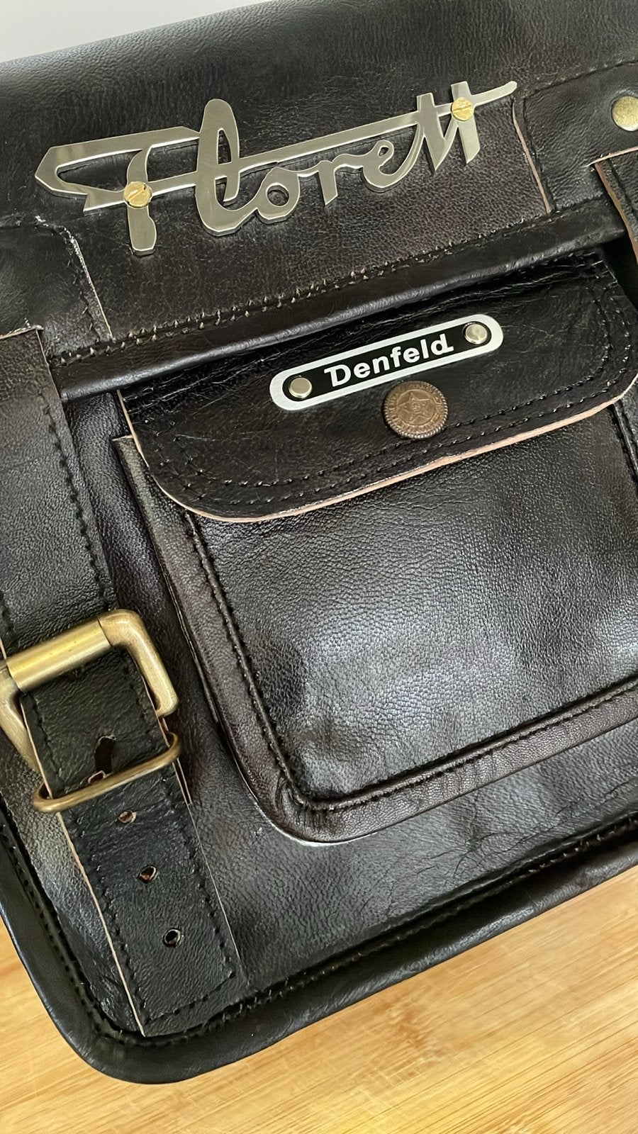 Kreidler Florett leren bagagerek tas - Zeer uniek, Ophalen of Verzenden, Gebruikt