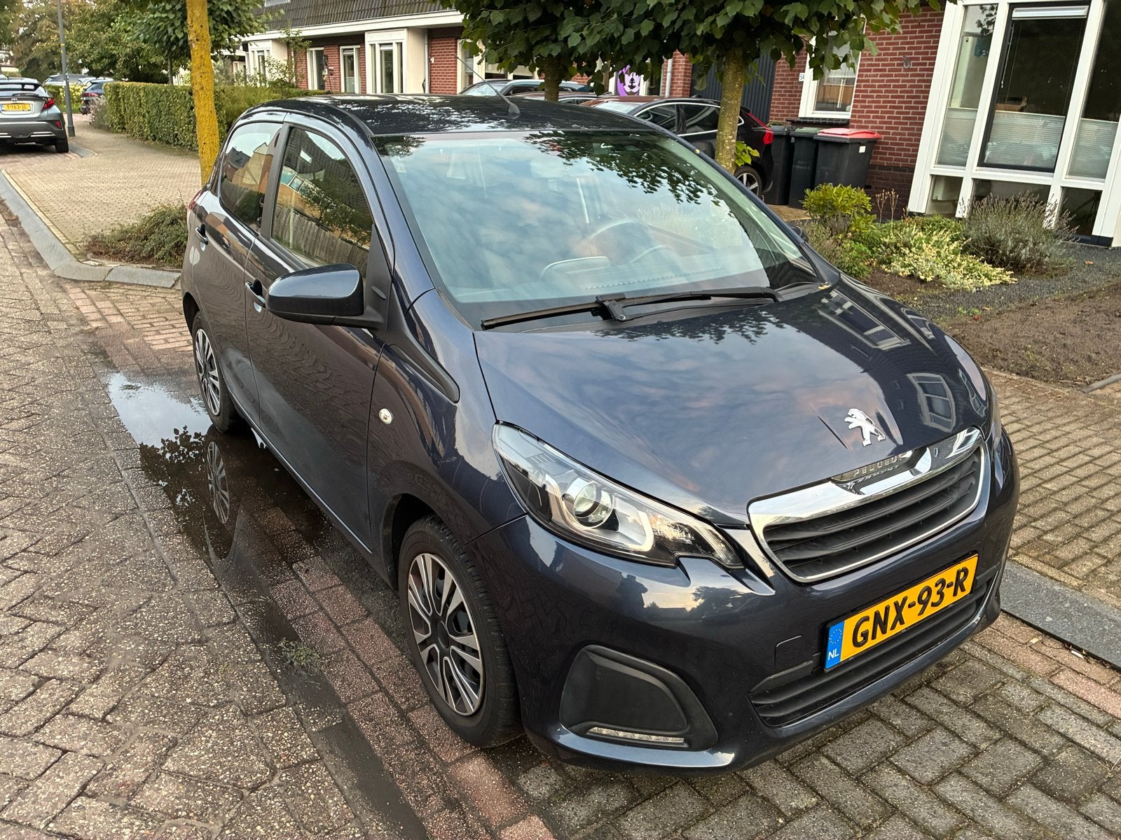 Peugeot 108 1.0 12V E-vti 51KW 5DR 2014 Blauw, Ophalen of Verzenden, Peugeot, Spatbord