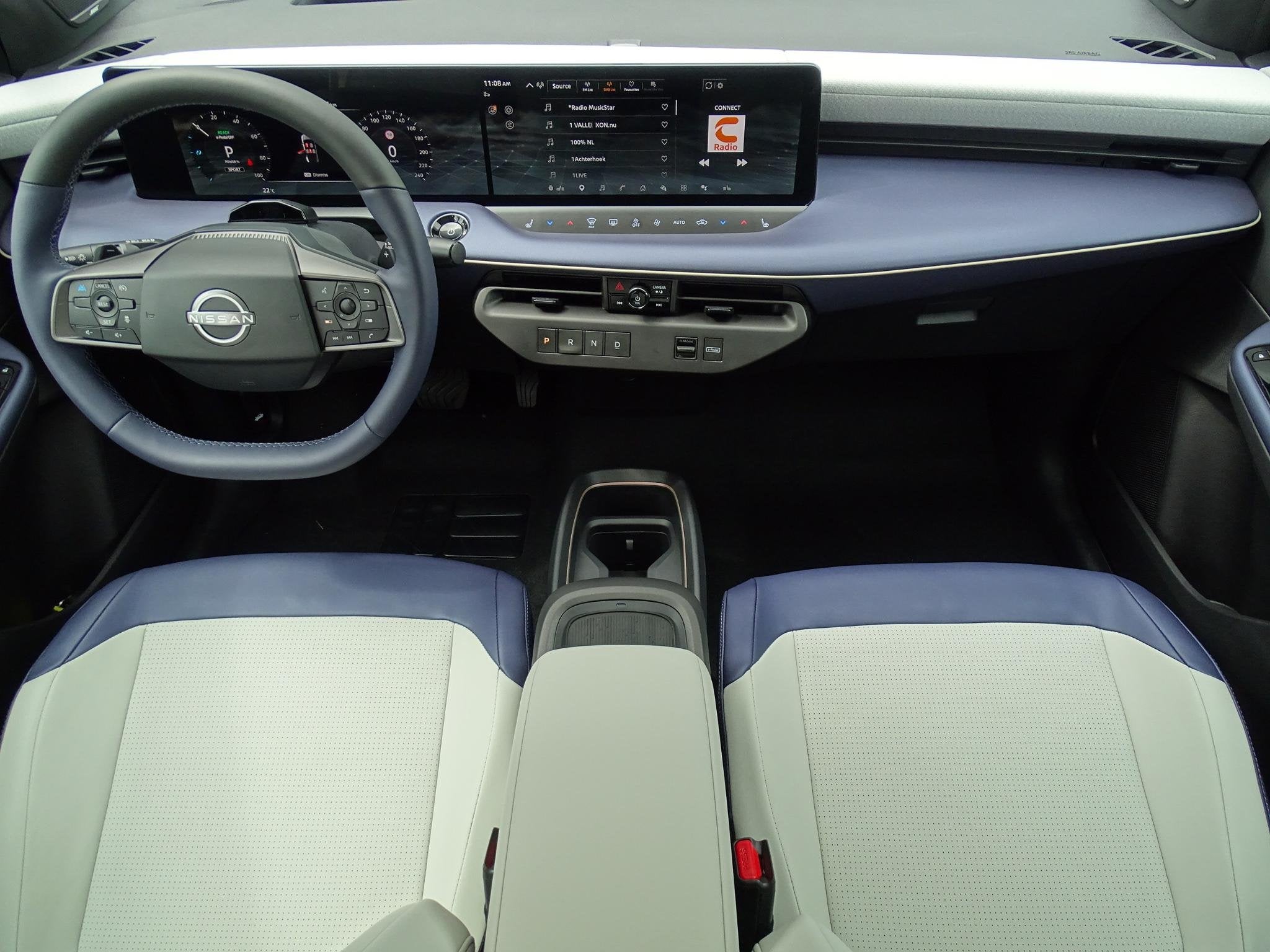 Nissan LEAF Evolve 75 kWh ELEKTRISCHE VOORSTOELEN | PANORAMI, Auto's, Huisgarantie, Met garantie (alle), Blauw, 218 pk