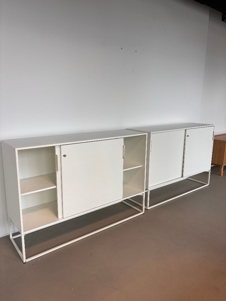 Vepa Qube dressoir schuifdeurkast wit kantoorkast  CS26528, Ophalen, 100 tot 150 cm, 150 tot 200 cm, Zo goed als nieuw