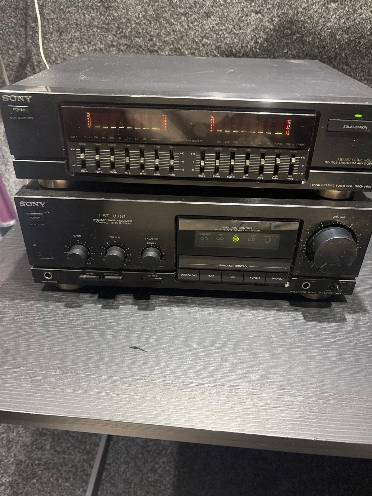 Sony LBT-V701 Hifi-systeem met equalizer, Gebruikt, Ophalen of Verzenden, 60 tot 120 watt, Sony