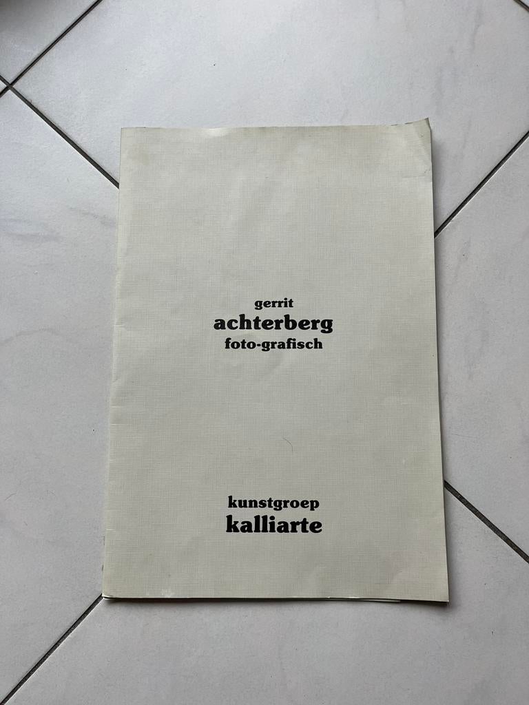Gerrit Achterberg - Gedichten en foto’s, 1980 tot heden, Foto, Ophalen of Verzenden, Zo goed als nieuw