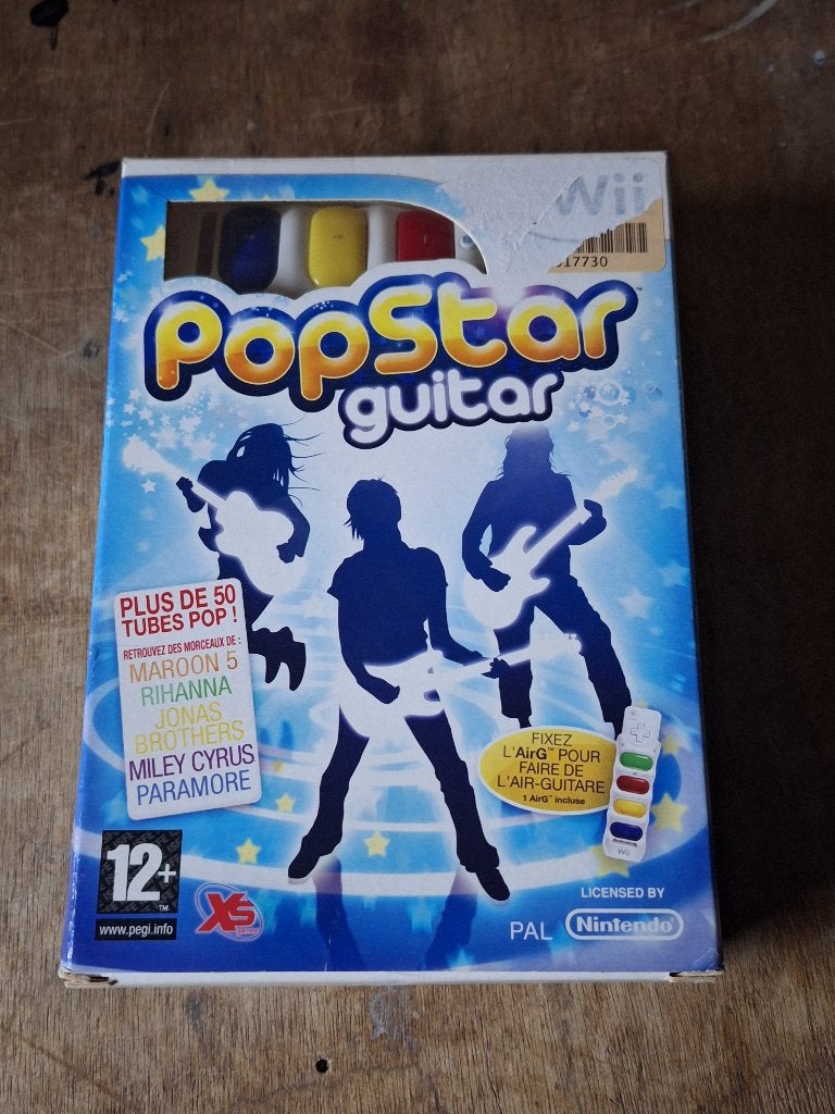 Nintendo Wii Popstar Guitar in original box + remote cover, 1 speler, Ophalen of Verzenden, Muziek, Vanaf 3 jaar