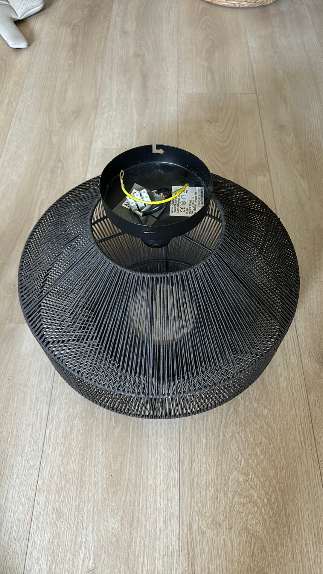 Plafondlamp kwantum zwart, Gebruikt, Zwart, 40 cm, E27 (groot)