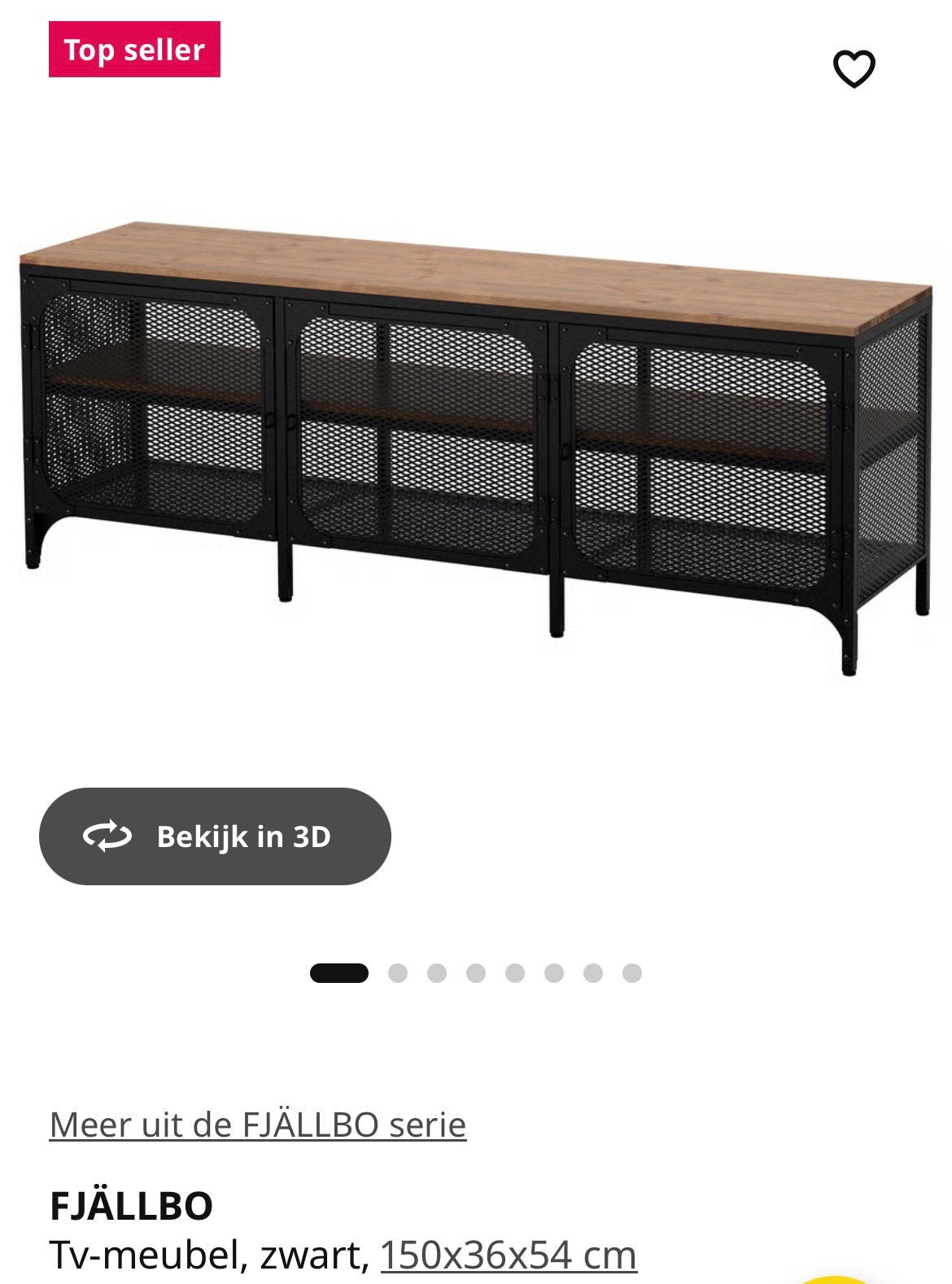 Fjällbo tv meubel, Huis en Inrichting, Kasten | Televisiemeubels, Ophalen, Zo goed als nieuw, 25 tot 50 cm, Minder dan 100 cm