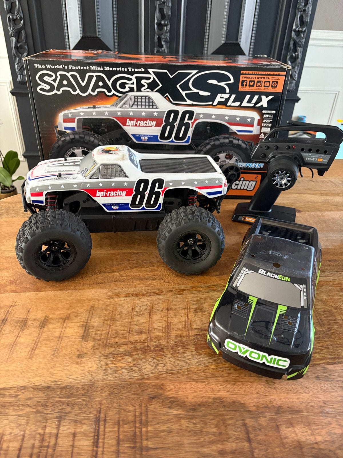 HPI Savage XS Flux RC Monster Truck, Elektro, Gebruikt, Auto offroad, Ophalen of Verzenden