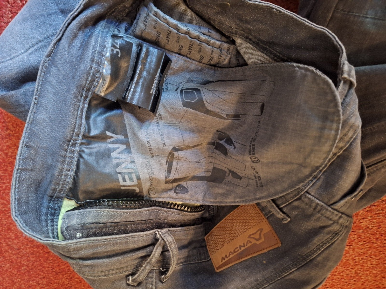 dames, motor broek  met protectie maat Xl, Ophalen, Tweedehands, Dames, Broek | textiel