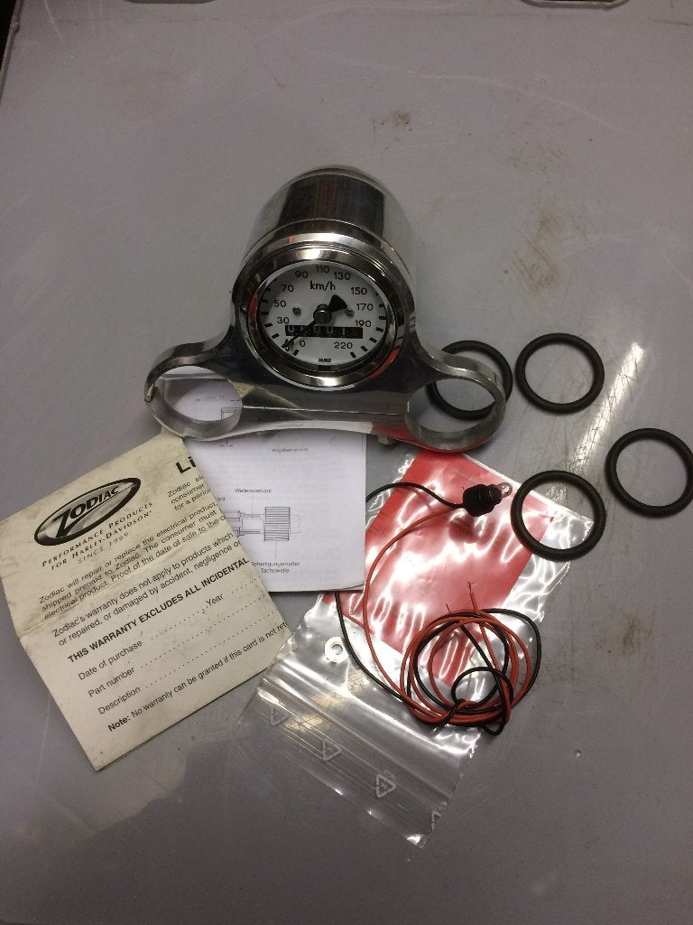 Harley, nieuwe alu. Km/h houder, Ophalen