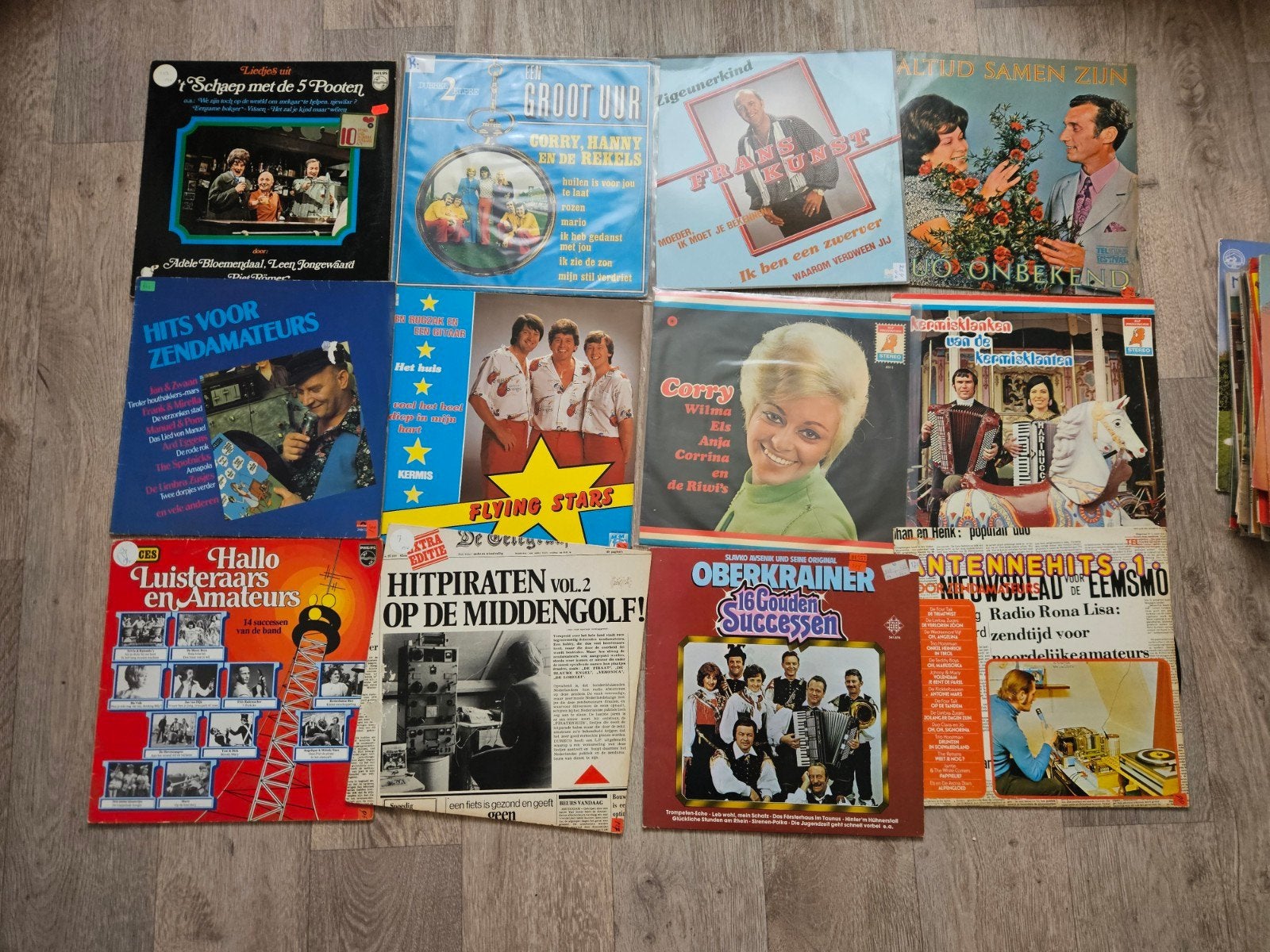 72 Piratenhits LP's - Diverse Artiesten, Cd's en Dvd's, Ophalen, Gebruikt, 12 inch, Levenslied of Smartlap