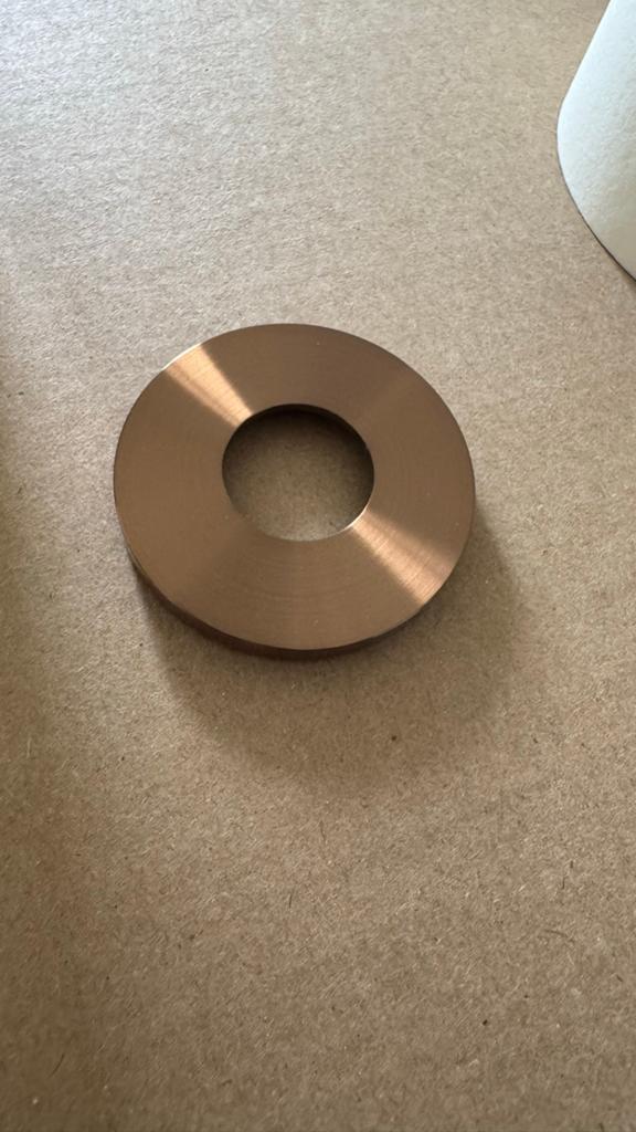 BRAUER Rozet tbv opbouw fonteinkraan koper geborsteld PVD, Ophalen of Verzenden, Nieuw, Koper, Kraan