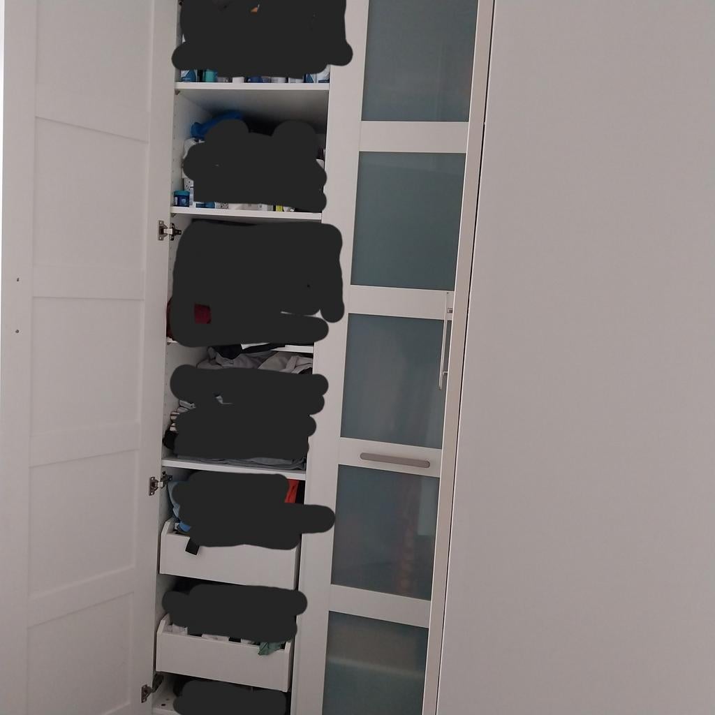 IKEA Pax hoekkast met deuren en planken, Overige materialen, 100 tot 150 cm, 200 cm of meer, Ophalen of Verzenden
