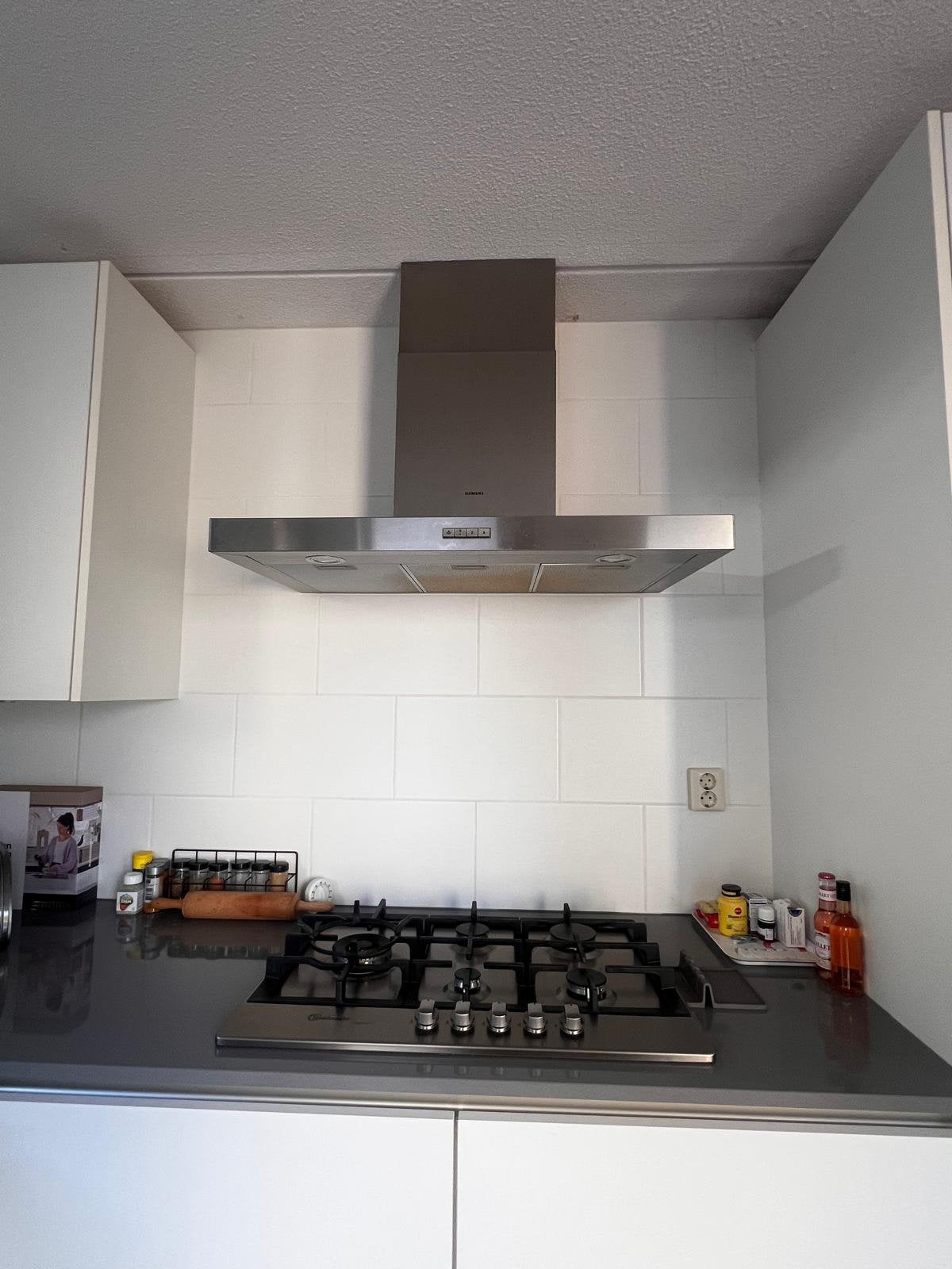 Siemens wandschouw / wasemkap 90 cm, zgan, Witgoed en Apparatuur, Ophalen, Zo goed als nieuw, Wandschouwkap