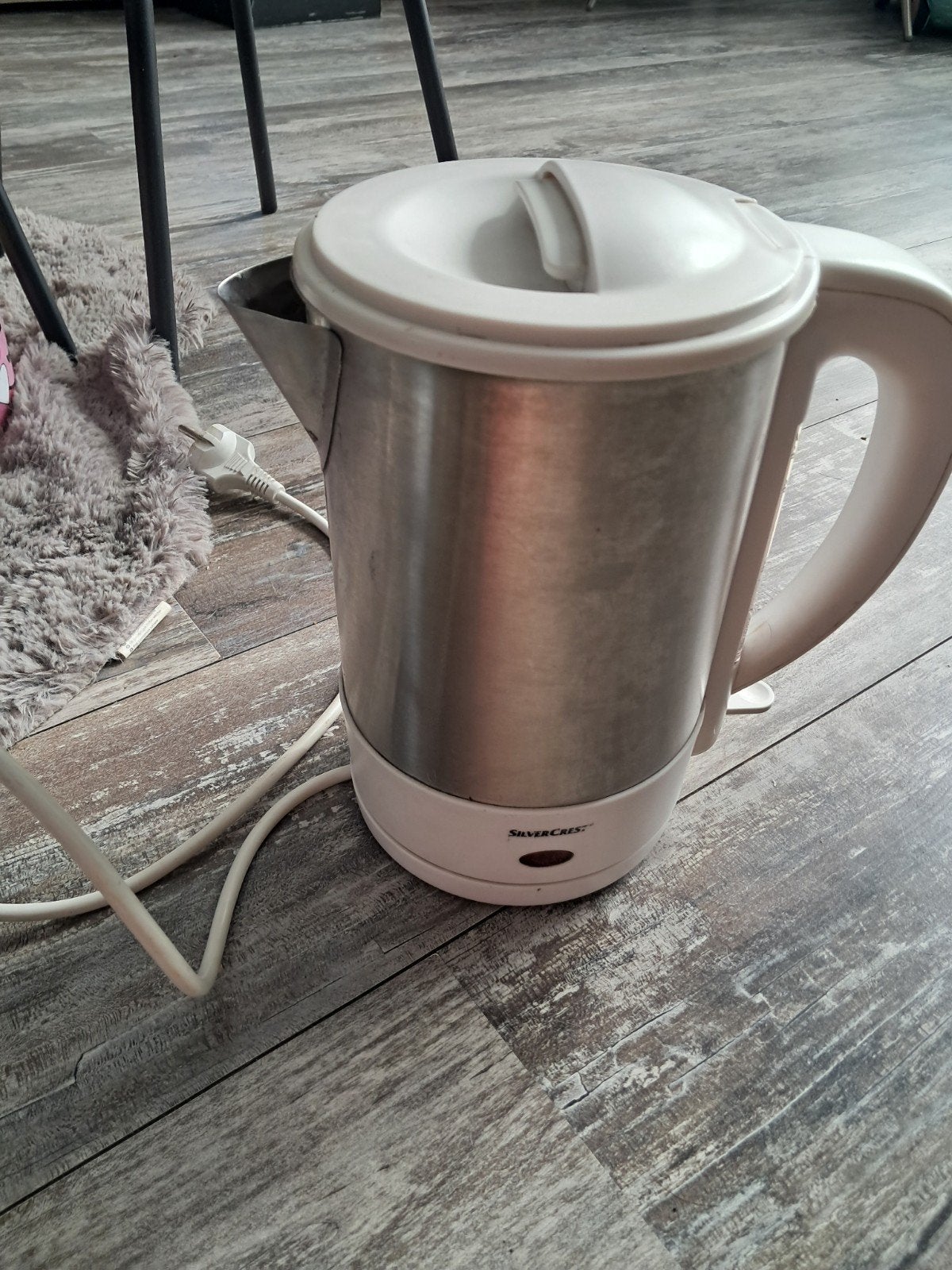 SilverCrest Waterkoker RVS - Gebruikt, 1 tot 2 liter, Ophalen of Verzenden, Gebruikt, Rvs