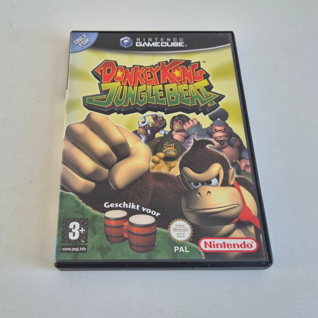 Donkey Kong Jungle Beat Nintendo Gamecube Game Compleet, Avontuur en Actie, Gebruikt, 1 speler, Ophalen of Verzenden