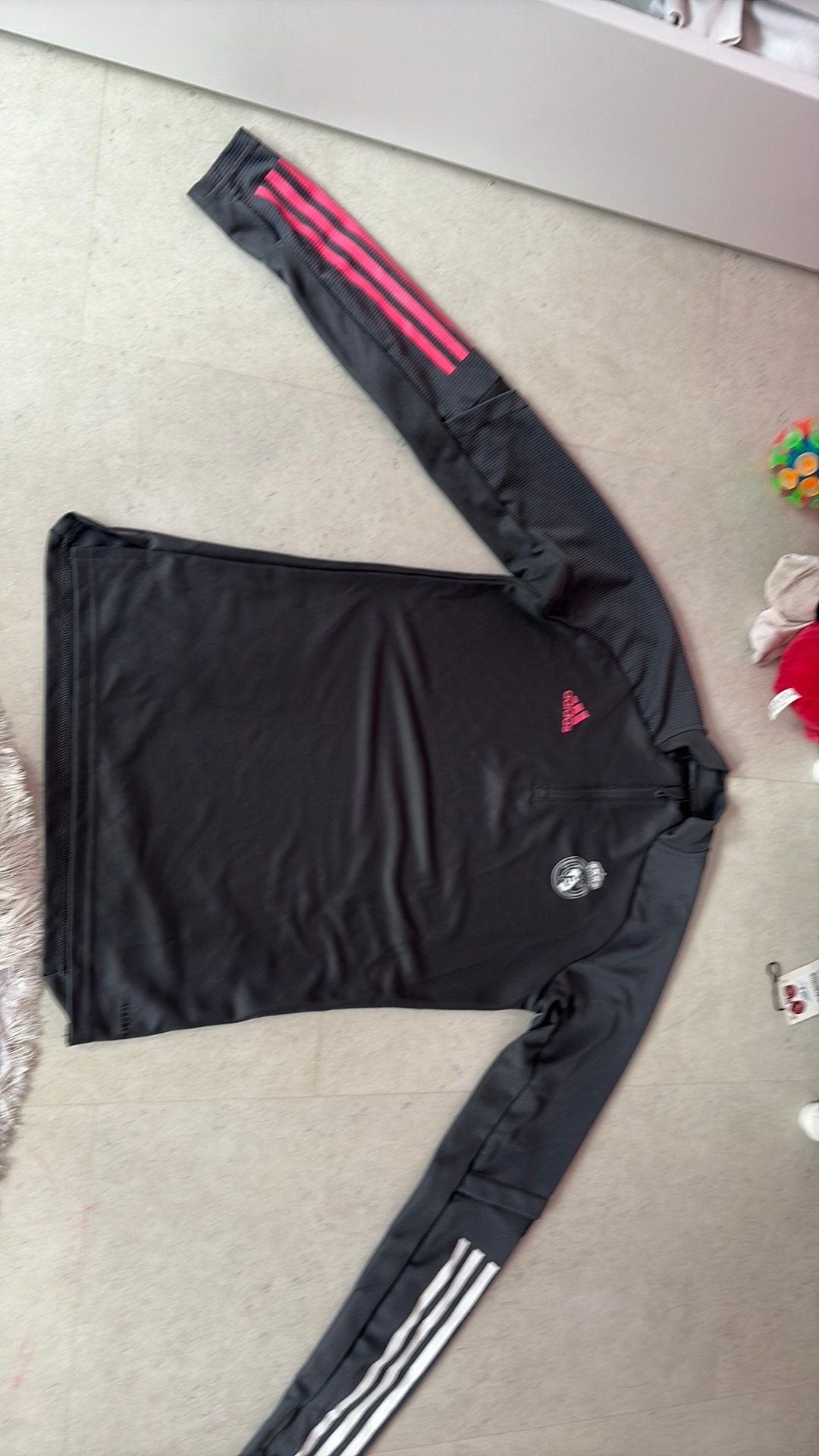 Real madrid dunne shirt met mouwen, Ophalen, Nieuw, Hardlopen of Fietsen, Maat 36 (S)