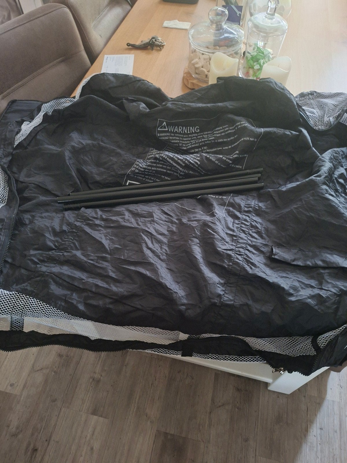 topmark inklapbare box /bed, Kinderen en Baby's, Boxen, Ophalen, Gebruikt, Vierkant, In hoogte verstelbaar