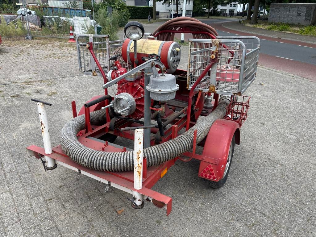 Brandweer aanhanger met diverse accessoires, slangen en pomp, Ophalen, Gebruikt