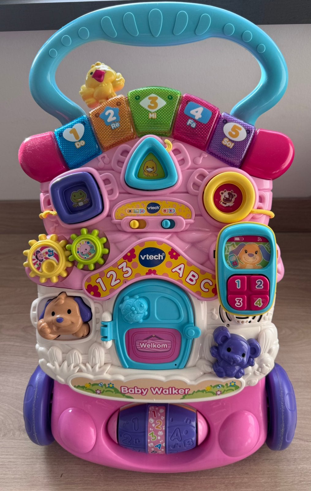 VTech Baby Walker - Roze loopwagen met geluid en licht, Ophalen, Zo goed als nieuw, Overige typen, Met licht