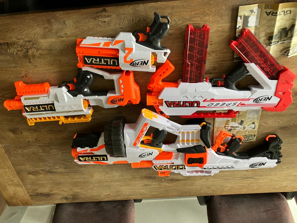 Complete Nerf Ultra collectie - Perfect werkend!, Kinderen en Baby's, Speelgoed | Buiten | Actiespeelgoed, Ophalen, Zo goed als nieuw