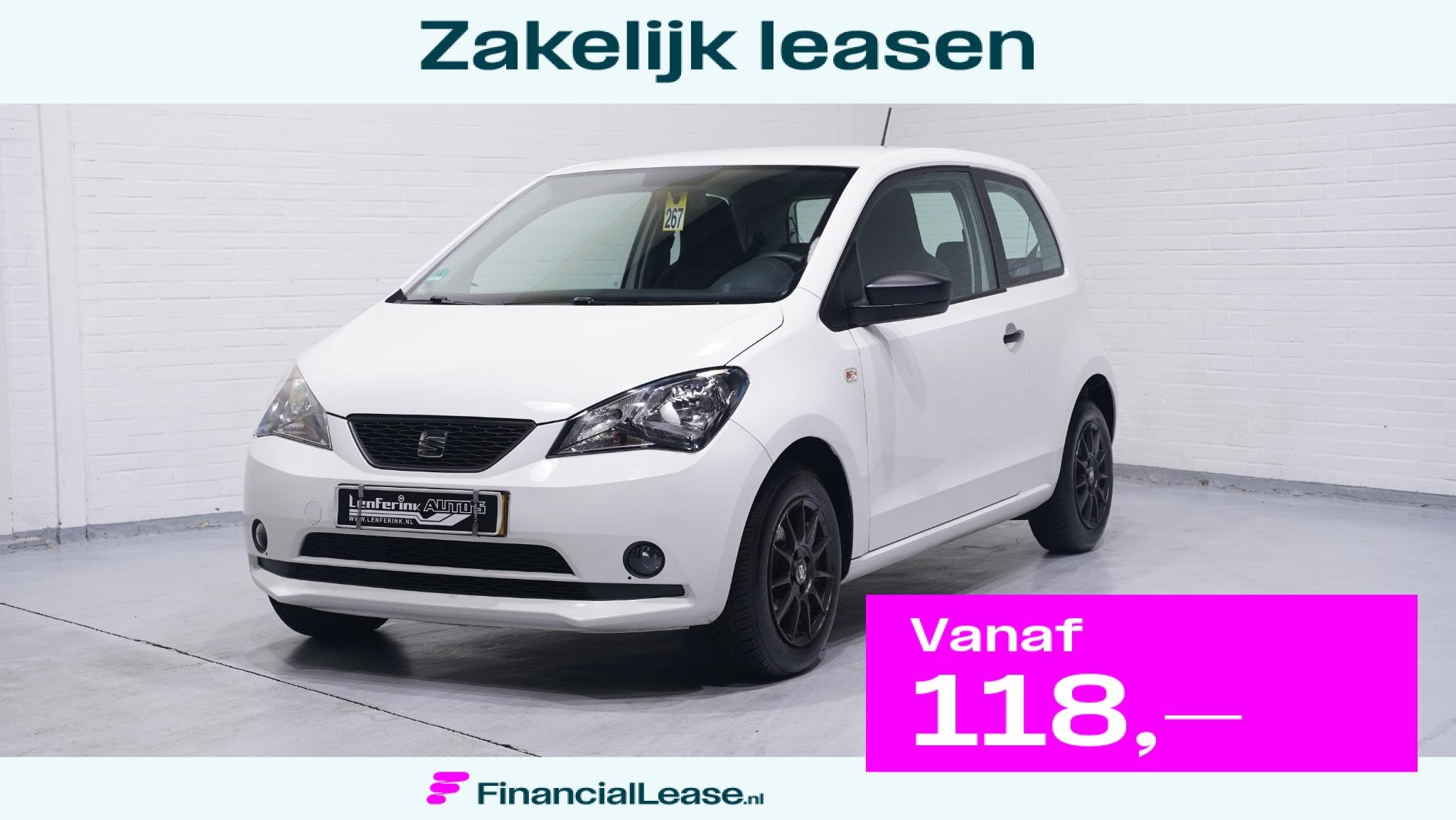 SEAT Mii 1.0 Sport Connect airco electrisch-pack aux-aanslui, Voorwielaandrijving, Stof, Gebruikt, Mii