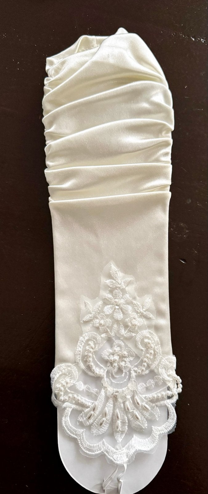 Elegante bruidshandschoenen met kant, Ophalen of Verzenden, Nieuw, Wit, Accessoires