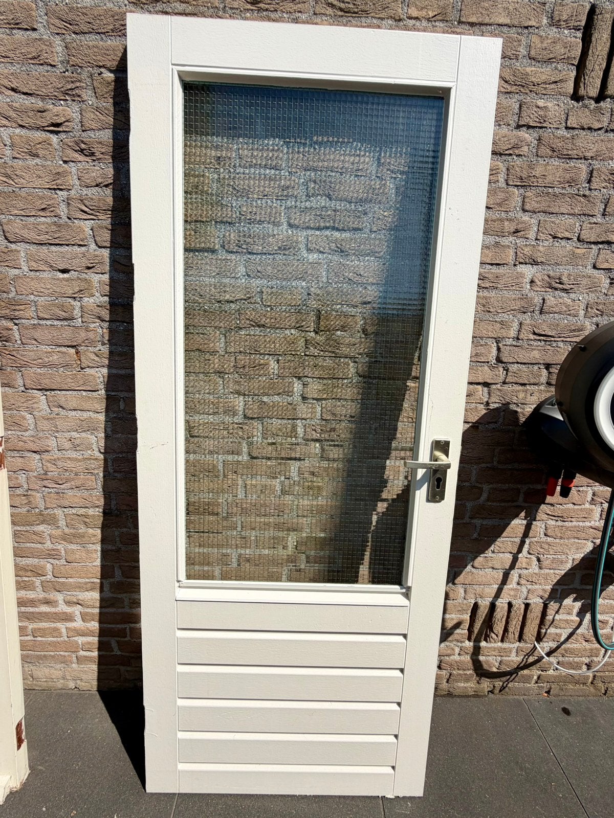 Houten schuurdeur 83x202cm, Ophalen, Gebruikt, 80 tot 100 cm, Buitendeur