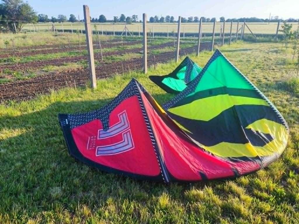 F One Bandit 11+bar+pump, Mystic trapeze, Brunotti wetsuit, Watersport en Boten, Kitesurfen, Geen board, Zo goed als nieuw, Kite