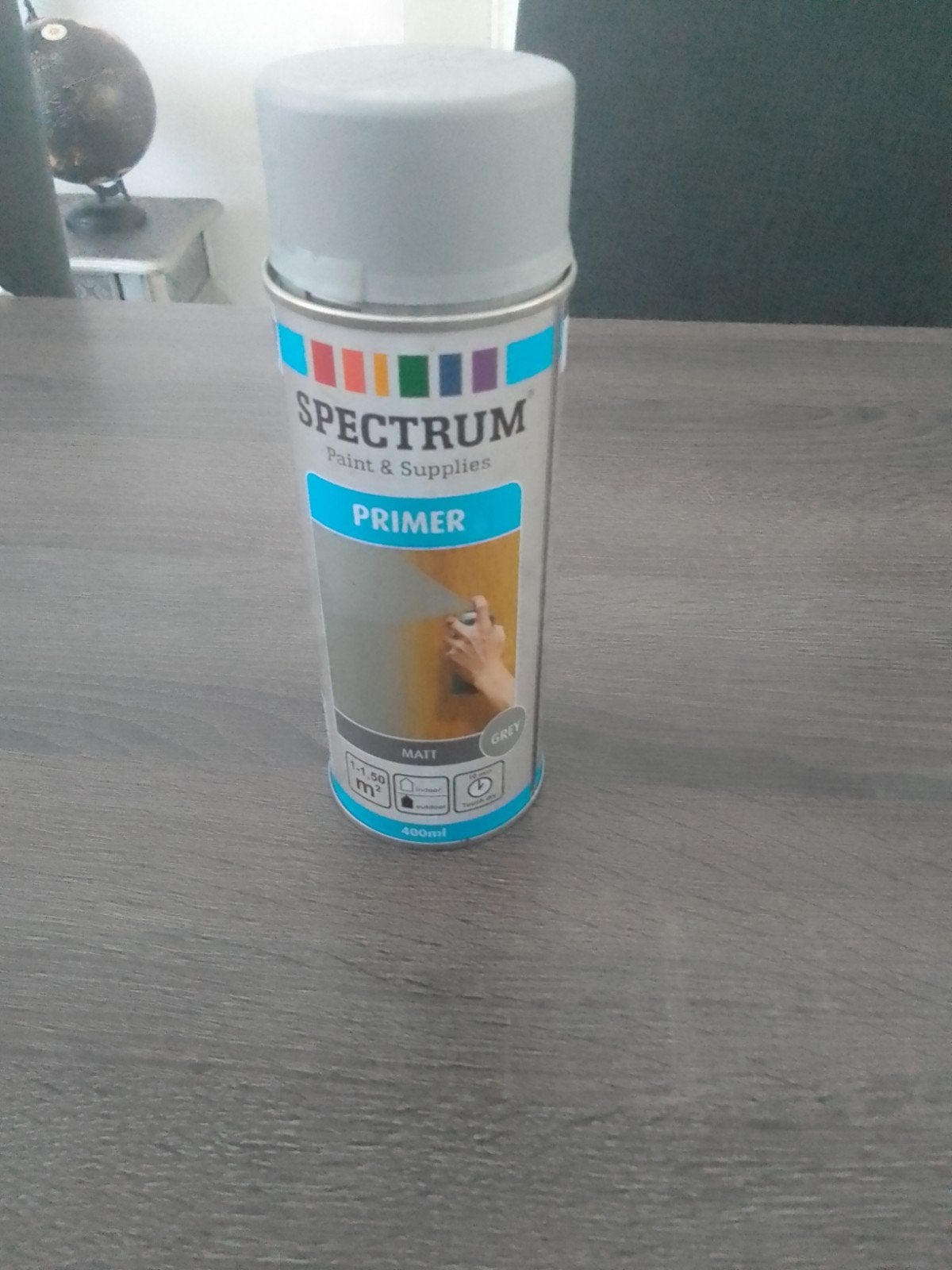 Spectrum Primer Spuitbus - Grijs Mat 400ml, Ophalen, Nieuw, Verf, Grijs