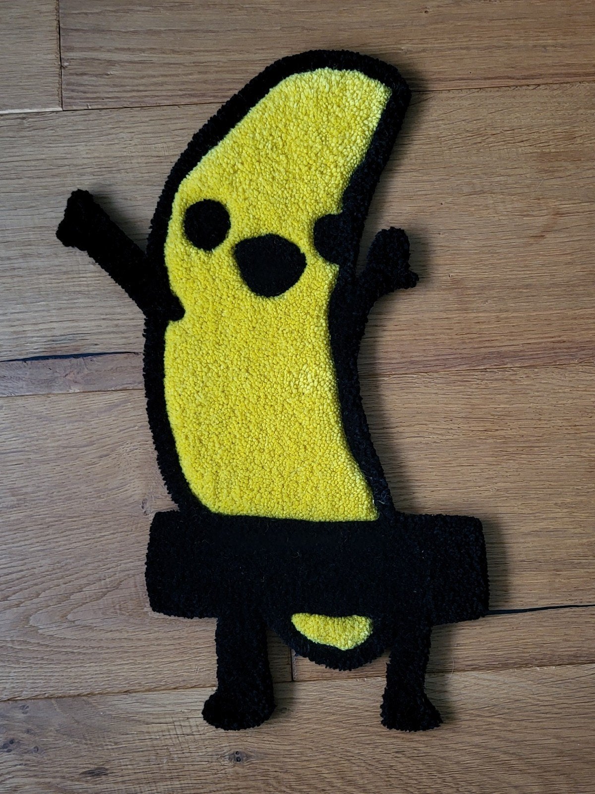 banana, handgemaakt tapijt, tufting rug, wollen garen, Ophalen of Verzenden, Nieuw, Rechthoekig