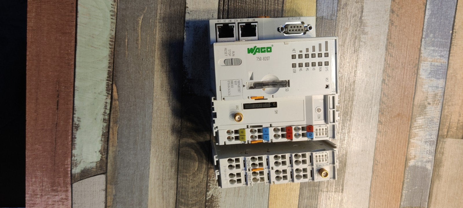 Wago PFC 200 CS 2ETH RS 3G  PLC met bleu thootmodule, Hobby en Vrije tijd, Ophalen of Verzenden, Gebruikt