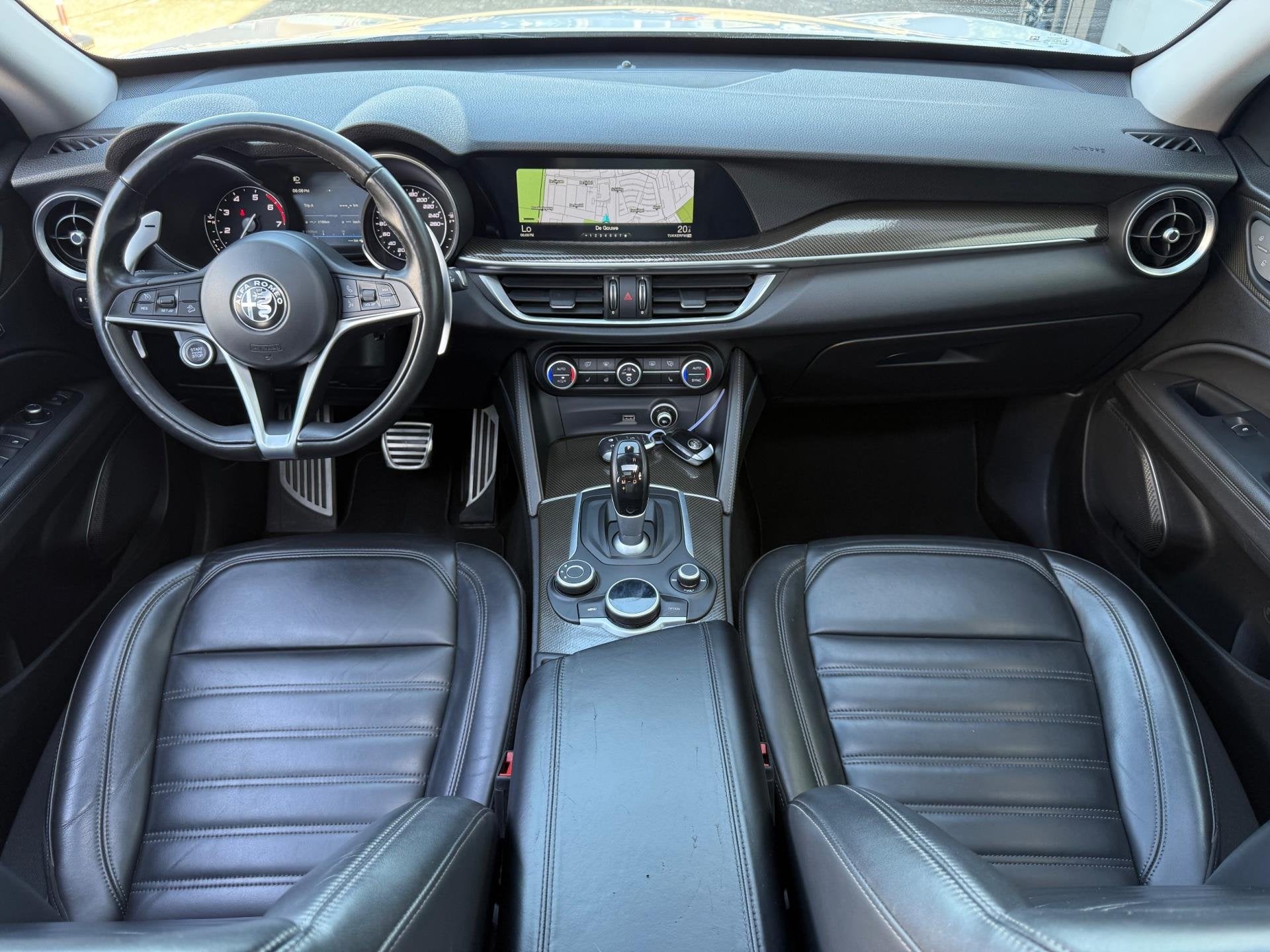Alfa Romeo Stelvio 2.0 T 280pk AWD Q4 Veloce Panoramadak Bla, Auto's, Alfa Romeo, Automaat, Zwart, 4 cilinders, Wit