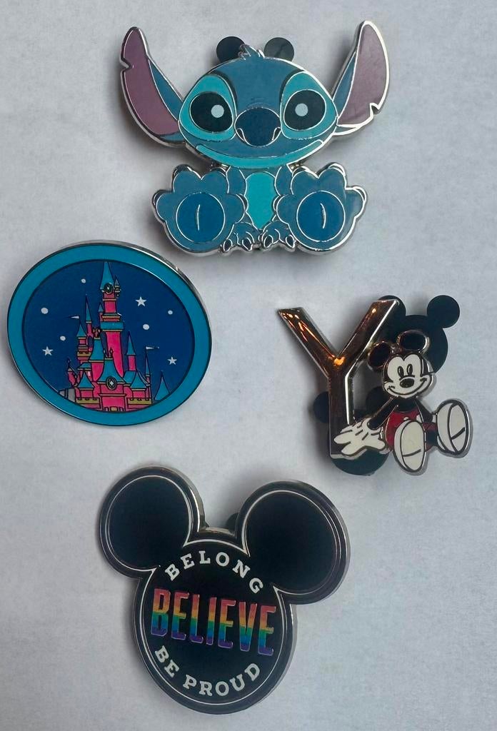 Disney pins Stitch mickey kasteel pin traiding disneyland, Ophalen of Verzenden, Zo goed als nieuw