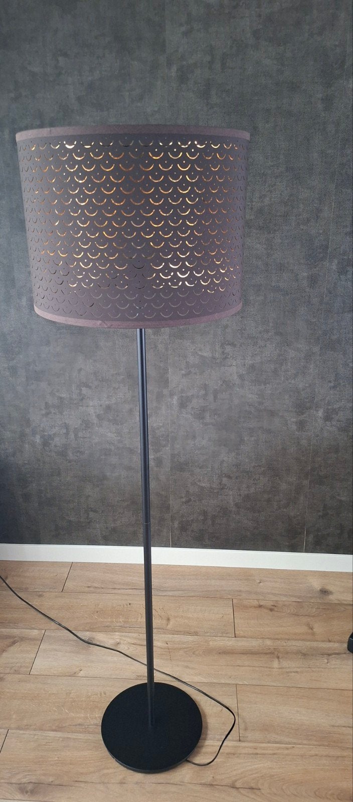 Schemerlamp 1.55 cm hoog., Ophalen, E27 (groot), Zo goed als nieuw, Metaal